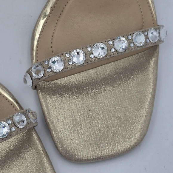 Jewel Badgley Mischka Hosana Sexy Stiletto w/ Gemstone-Studded Wraparound Straps - Picture 15 of 16